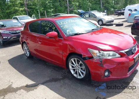 2013 Lexus Ct 200H из США, поврежденный, VIN JTHKD5BHXD2128168